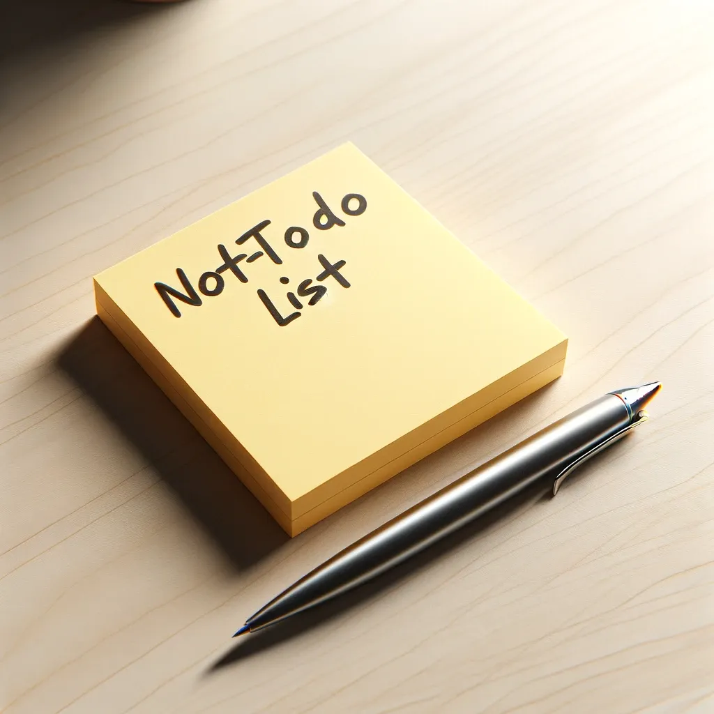 The Not-To-Do List: A Powerful Approach for Increased Productivity